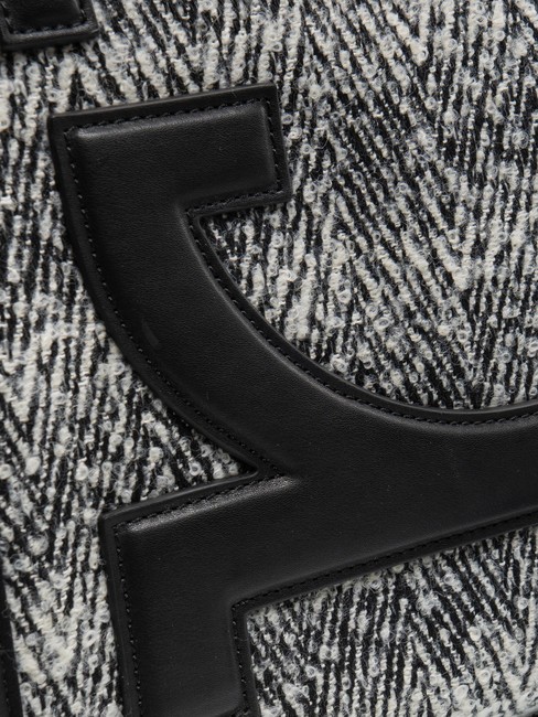 ICONIC WOOL Tote bag with shoulder strap black/white - Women&rsquo;s Bags