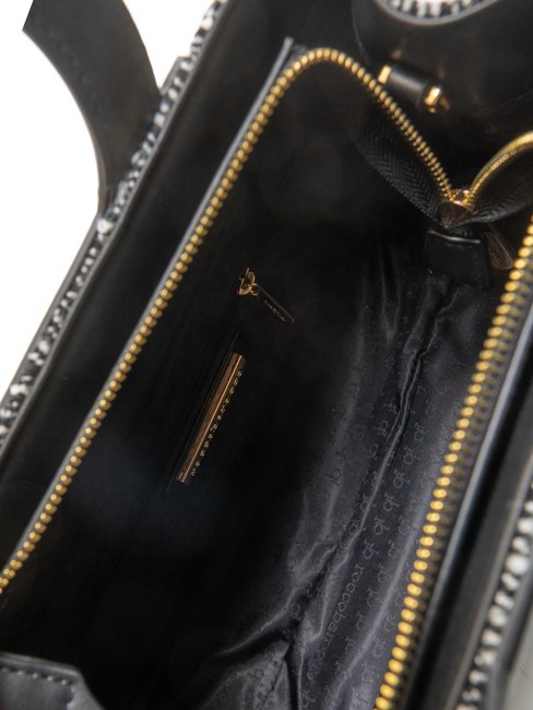 ICONIC WOOL Tote bag with shoulder strap black/white - Women&rsquo;s Bags