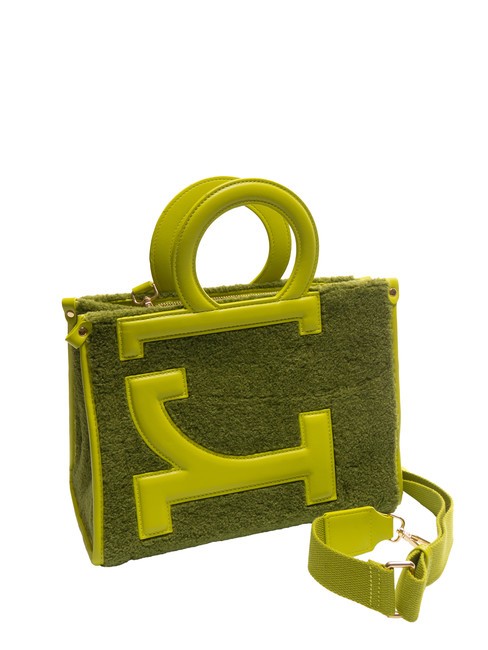 ICONIC TEDDY Tote bag with shoulder strap acid green - Women&rsquo;s Bags