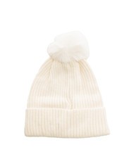 ROCCOBAROCCO PON PON Cuffed hat White - Hats - 3