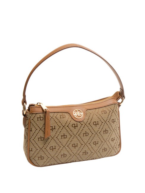 FRIDA Jacquard fabric underarm bag natural - Women’s Bags