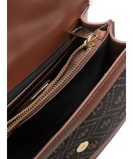 ROCCOBAROCCO FRIDA Jacquard fabric briefcase bag chocolate - Women’s Bags - 3