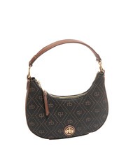 ROCCOBAROCCO FRIDA Hobo bag in jacquard fabric chocolate - Women’s Bags - 2