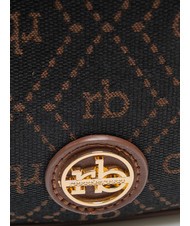 ROCCOBAROCCO FRIDA Hobo bag in jacquard fabric chocolate - Women’s Bags - 3