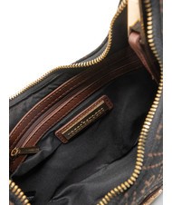 ROCCOBAROCCO FRIDA Hobo bag in jacquard fabric chocolate - Women’s Bags - 5