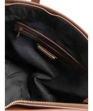 ROCCOBAROCCO FRIDA Jacquard fabric shopping bag chocolate - Women’s Bags - 5