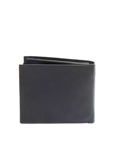 ROUND Leather wallet with flap blue - Men&rsquo;s Wallets