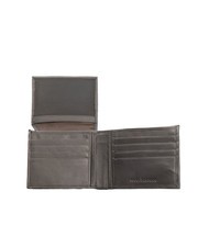 ROCCOBAROCCO ROUND Leather wallet with flap dark brown - Men’s Wallets - 2