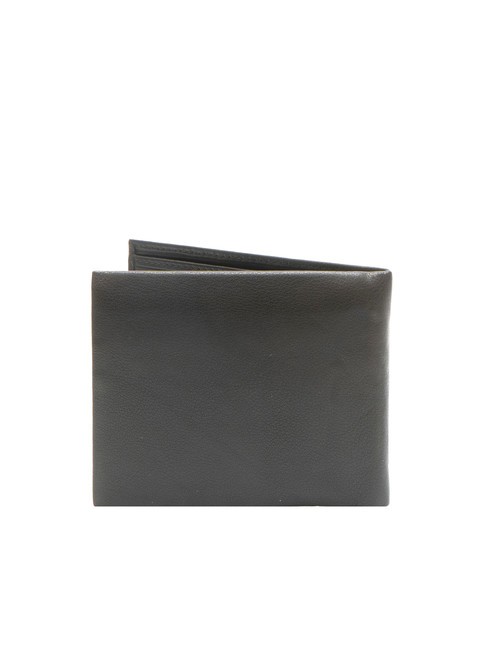 ROUND Leather wallet 8cc dark brown - Men’s Wallets