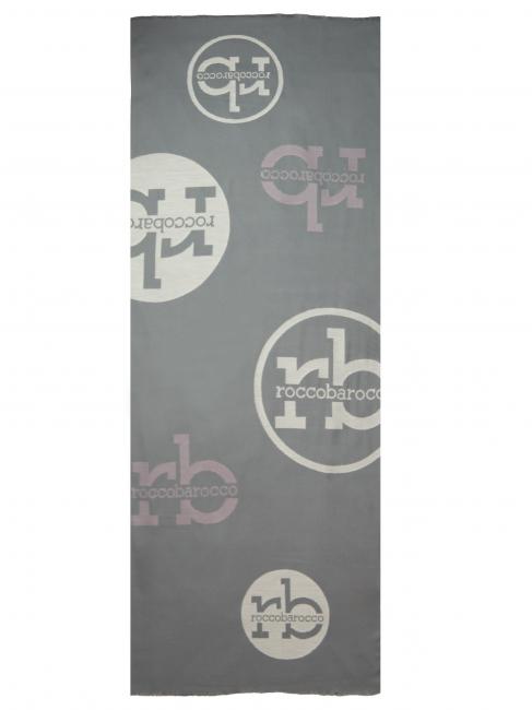 RB Scarf with all-over logo dark gray - Scarves