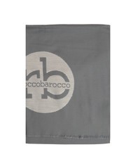 ROCCOBAROCCO RB Scarf with all-over logo dark gray - Scarves - 3