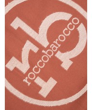 ROCCOBAROCCO RB Scarf with all-over logo burgundy - Scarves - 4