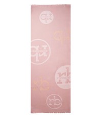 ROCCOBAROCCO RB Scarf with all-over logo pink - Scarves - 2