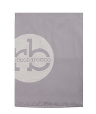 ROCCOBAROCCO RB Scarf with all-over logo grey - Scarves - 3