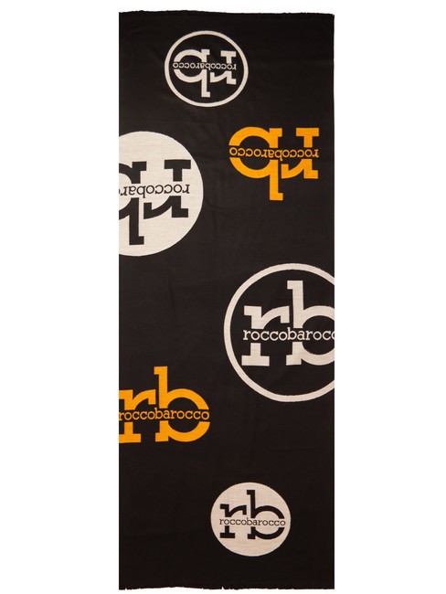 RB Scarf with all-over logo black - Scarves