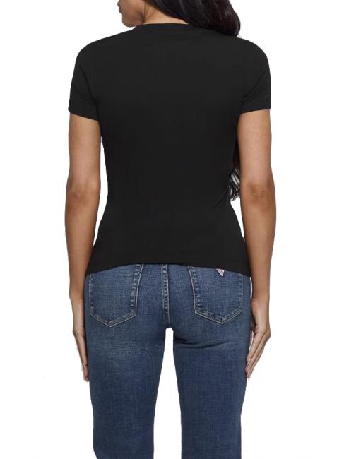 SS CN SHINY TRIANGLE  Cotton T-Shirt jetbla - T-shirt