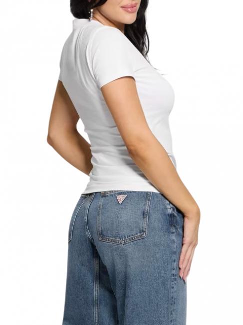 SS CN SHINY TRIANGLE  Cotton T-Shirt purwhite - T-shirt