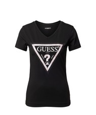 GUESS SS VN PYTHON TRIANGLE Short-sleeved T-shirt jetbla - T-shirt - 4
