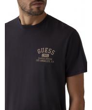 GUESS BSC CLASSIC Cotton T-Shirt jet black multi - T-shirt - 3