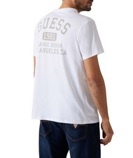 GUESS BSC CLASSIC Cotton T-Shirt purwhite - T-shirt - 2
