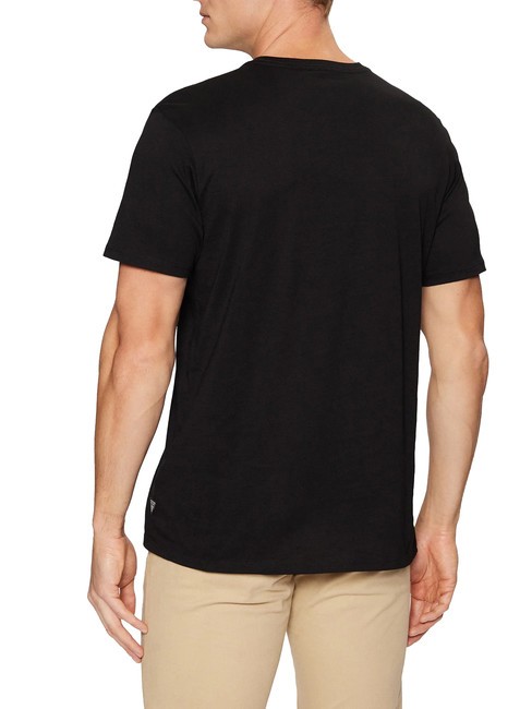 SS BSC VELVET LOGO  Cotton T-Shirt jetbla - T-shirt