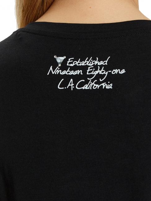 SS CN TRIANGLE FLOWER Cotton T-Shirt jetbla - T-shirt