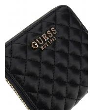 GUESS ECO RIANEE Small quilted wallet BLACK - Women’s Wallets - 4