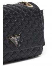 GUESS ECO RIANEE Quilted Convertible Bag BLACK - Women’s Bags - 3