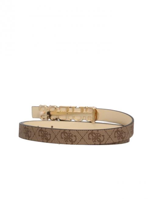 ZAMIRA Belt with metal logo MILK LOGO - Belts