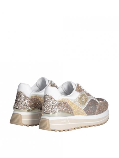 MAXI WONDER 73 Full glitter platform sneakers glitter gold - Women’s shoes