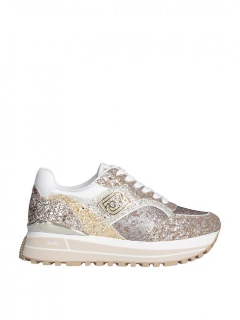 MAXI WONDER 73 Full glitter platform sneakers glitter gold - Women&rsquo;s shoes
