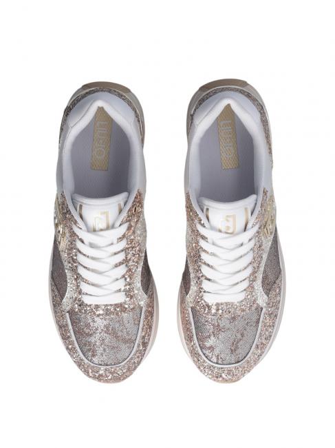 MAXI WONDER 73 Full glitter platform sneakers glitter gold - Women&rsquo;s shoes