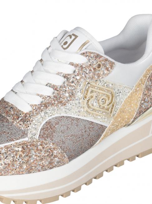 MAXI WONDER 73 Full glitter platform sneakers glitter gold - Women&rsquo;s shoes