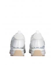 LIUJO MAXI WONDER 01 Platform sneakers in leather and mesh white - Women&rsquo;s shoes - 4