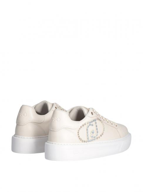 KYLIE 32 Sneakers with jewel logo ivory - Women’s shoes