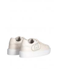 LIUJO KYLIE 32 Sneakers with jewel logo ivory - Women’s shoes - 4