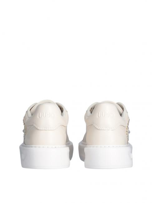 KYLIE 32 Sneakers with jewel logo ivory - Women’s shoes