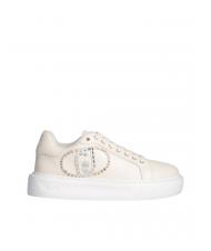 LIUJO KYLIE 32 Sneakers with jewel logo ivory - Women&rsquo;s shoes - 2
