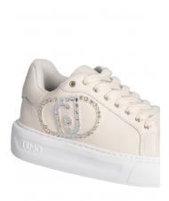 LIUJO KYLIE 32 Sneakers with jewel logo ivory - Women&rsquo;s shoes - 5