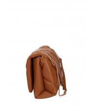 LOVE MOSCHINO GEOMETRIC Convertible bag with flap camel - Women’s Bags - 4