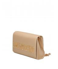 LOVE MOSCHINO BOLD LOVE Clutch with chain shoulder strap gold - Women’s Bags - 2