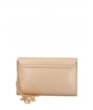 LOVE MOSCHINO BOLD LOVE Clutch with chain shoulder strap gold - Women’s Bags - 3