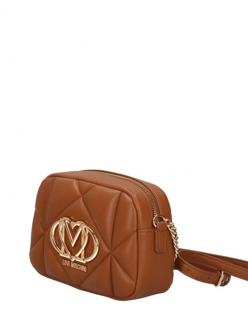 GEOMETRIC QUILTED Mini Shoulder Bag camel - Women’s Bags