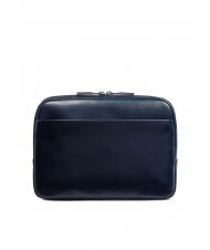 PIQUADRO BLUE SQUARE  iPad bag with airpod pocket blue - Over-the-shoulder Bags for Men - 3