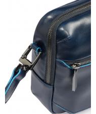 PIQUADRO BLUE SQUARE  iPad bag with airpod pocket blue - Over-the-shoulder Bags for Men - 4
