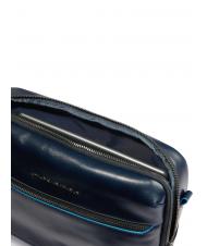 PIQUADRO BLUE SQUARE  iPad bag with airpod pocket blue - Over-the-shoulder Bags for Men - 5