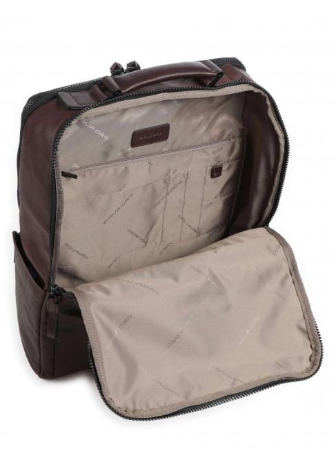 HARPER Leather backpack for 15.6" laptop MORO - Laptop backpacks