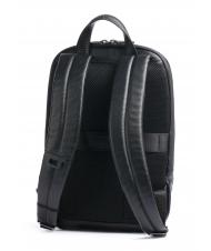 PIQUADRO URBAN 14" laptop backpack, in leather - Laptop backpacks