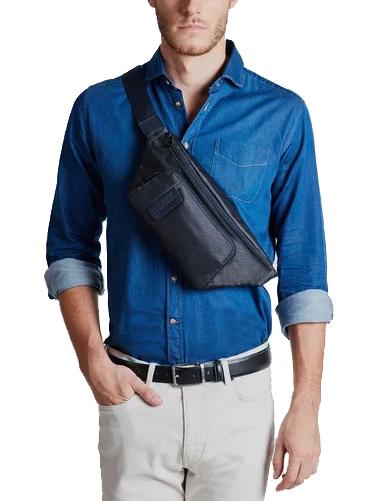 P16  Pouch BLUE CHEVRON - Hip pouches