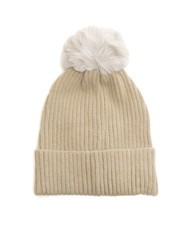 ROCCOBAROCCO PON PON Cuffed hat grey - Hats - 3